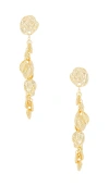 Amber Sceats Yasmin Earrings In 金色