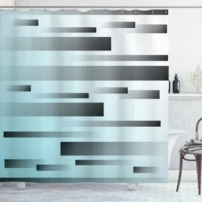 Ambesonne Abstract Lines Sci Fi Single Shower Curtain