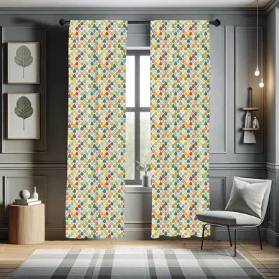 Ambesonne Abstract Semi-sheer Rod Pocket Curtain Panels