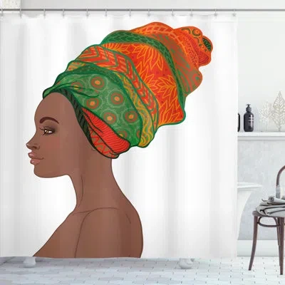 Ambesonne African Shower Curtain Set + Hooks