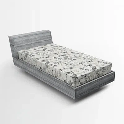 Ambesonne Airplane Fitted Sheet