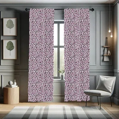 Ambesonne Animal Print Semi-sheer Rod Pocket Sliding Panel