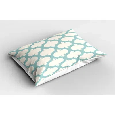 Ambesonne Aqua Sham In Blue;gray