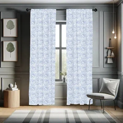 Ambesonne Art Nouveau Semi-sheer Rod Pocket Curtain Panels