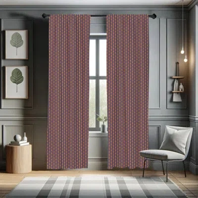 Ambesonne Asian Striped Semi-sheer Rod Pocket Curtain Panels