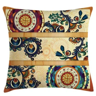 Ambesonne Batik Indoor / Outdoor Paisley 36" Throw Pillow Cover