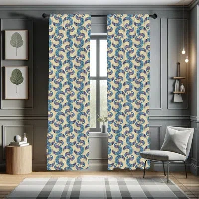 Ambesonne Bird Semi-sheer Rod Pocket Curtain Panels