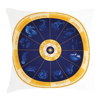 Ambesonne Birth Chart Horoscope Square Pillow Cover