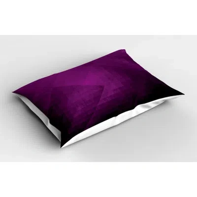 Ambesonne Black/purple Polyester Microfiber Piece Sham In Black;purple
