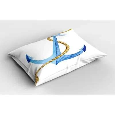 Ambesonne Blue Polyester Microfiber Piece Sham
