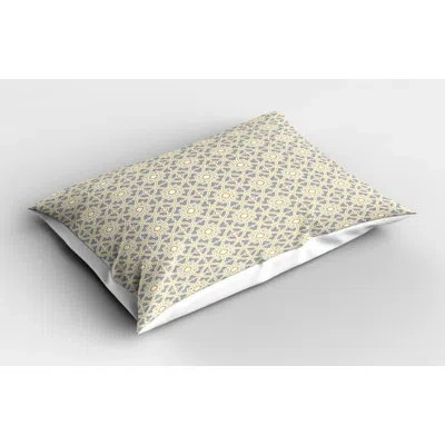 Ambesonne Brown/gray Polyester Microfiber Piece Sham In Brown;gray