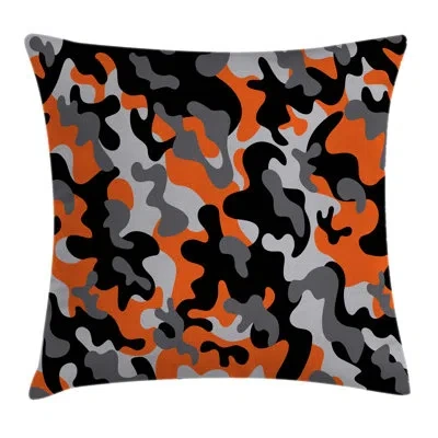 Ambesonne Camo Artistic Military Modern Square Pillow Cover