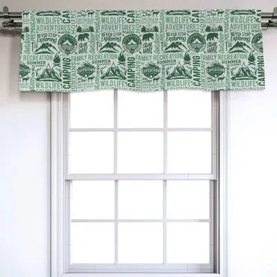 Ambesonne Camping 54" Window Valance