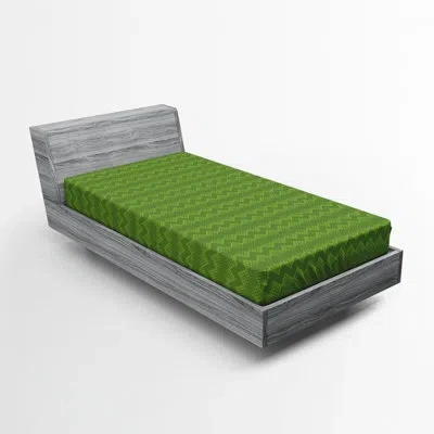Ambesonne Chevron Fitted Sheet In Green