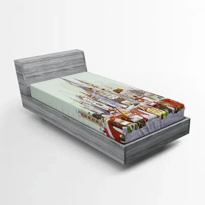 Ambesonne Christmas Fitted Sheet