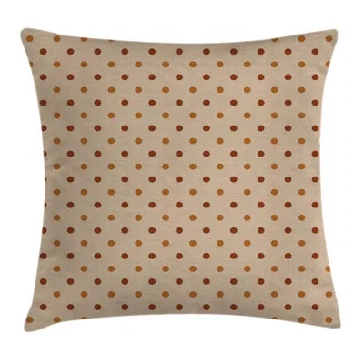 Ambesonne Classic Retro Polka Dots Square Pillow Cover