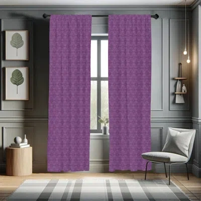 Ambesonne Damask Semi-sheer Rod Pocket Curtain Panels