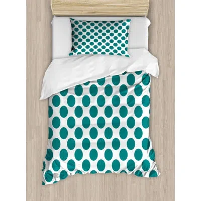 Ambesonne Duvet Cover Set In Hand Drawn Circles Cells