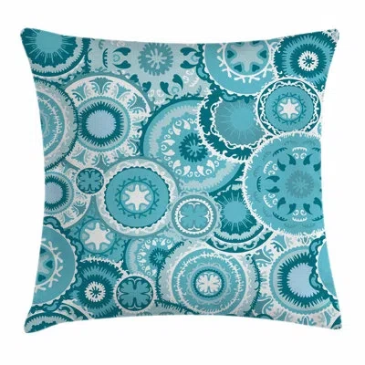 Ambesonne Ethnic India Round Square Pillow Cover