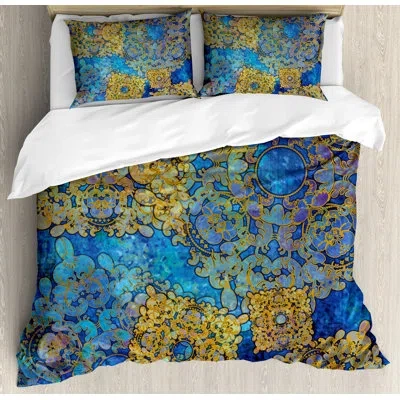 Ambesonne Ethnic Traditional Persian Motif Oriental Moroccan Effects Exotic Style Boho Design Duvet Cover Set In Multi
