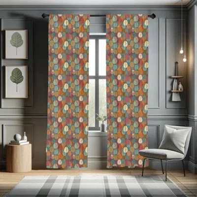 Ambesonne Fall/autumn Semi-sheer Rod Pocket Curtain Panels