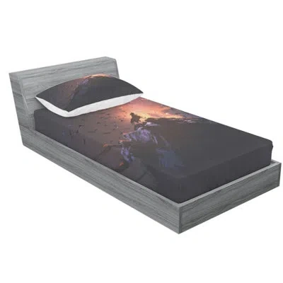 Ambesonne Fantasy World Sheet Set In Black