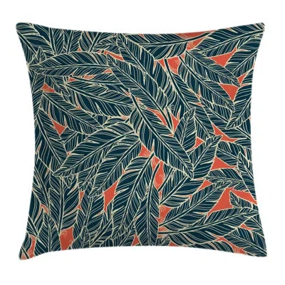 Ambesonne Feather Decor Artistic Modern Square Pillow Cover