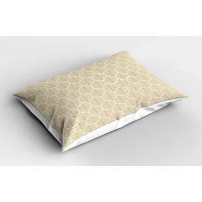 Ambesonne Fish Geometric Sham In Yellow