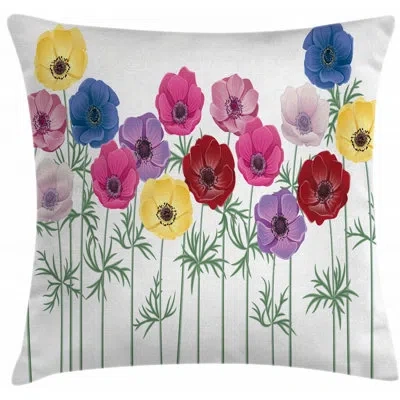 Ambesonne Floral Indoor / Outdoor 26" Throw Pillow Cover