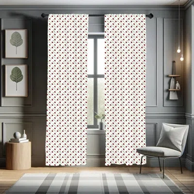 Ambesonne Floral Semi-sheer Rod Pocket Sliding Panel