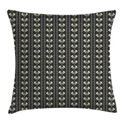 Ambesonne Floral Stripe Pillow Cover