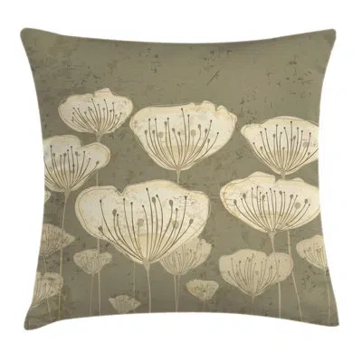 Ambesonne Floret Buds Essence Nature Indoor / Outdoor Floral 28" Throw Pillow Cover