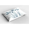 Ambesonne Flower Polyester Envelope Sham In Blue;white