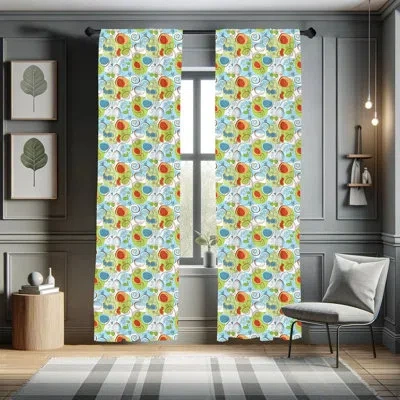 Ambesonne Funky Semi-sheer Rod Pocket Sliding Panel