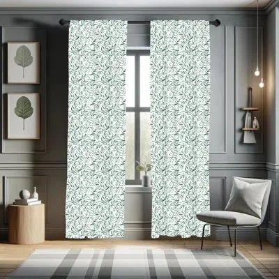 Ambesonne Garden Semi-sheer Rod Pocket Curtain Panels