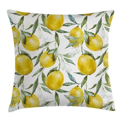 Ambesonne Garden Vibrant Citrus Plants Pillow Cover