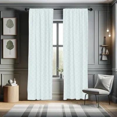 Ambesonne Geometric Semi-sheer Rod Pocket Curtain Panels