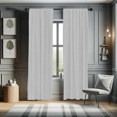 Ambesonne Geometric Semi-sheer Rod Pocket Sliding Panel