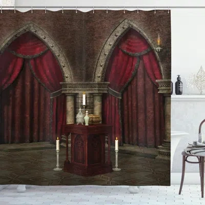 Ambesonne Gothic House Mysterious Dark Room Single Shower Curtain