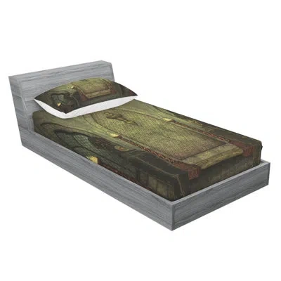 Ambesonne Gothic Sheet Set In Green