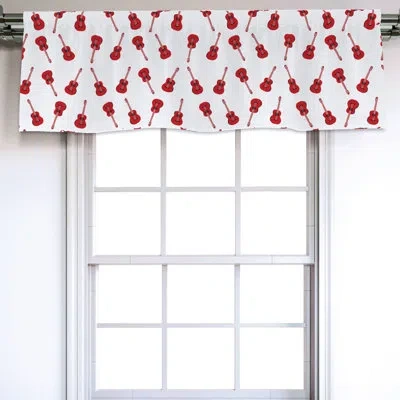 Ambesonne Guitar 54" Window Valance