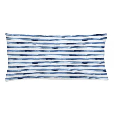 Ambesonne Harbour Stripe Indoor/outdoor Striped Lumbar Pillow Cover