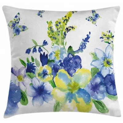 Ambesonne Indoor / Outdoor Floral 28" Throw Pillow Cover