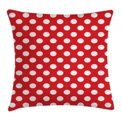 Ambesonne Indoor / Outdoor Polka Dots 26" Throw Pillow Cover
