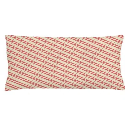 Ambesonne Indoor / Outdoor Striped Lumbar Pillow Cover