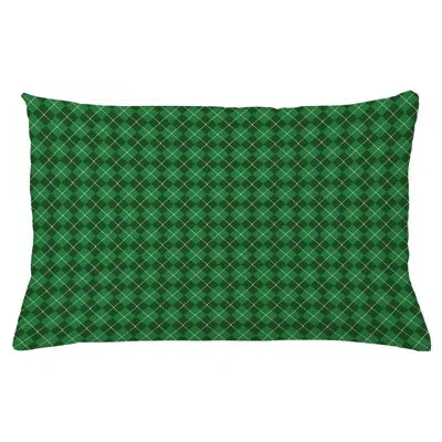 Ambesonne Irish Indoor / Outdoor Plaid Lumbar Pillow Cover