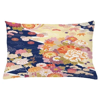 Ambesonne Japanese Indoor / Outdoor Lumbar Pillow Cover