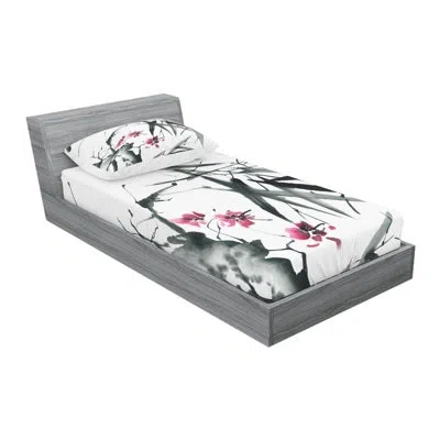 Ambesonne Japanese Sheet Set In Black