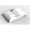Ambesonne Keep Calm Sham In Black;white