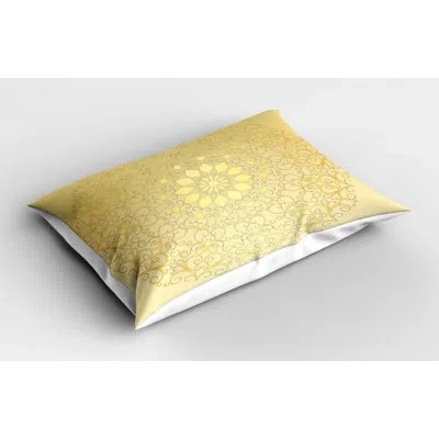 Ambesonne Manly Mandala Sham In Gold